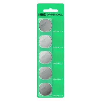 Knopfzellen-Batterie Green Cell CR2430 3V — 5er-Pack