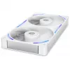 NZXT F280X RF-U28PN-W1 RGB 280-mm-Gehäuselüfter, 140 mm, 2400 U/min, 41 dB, weiß
