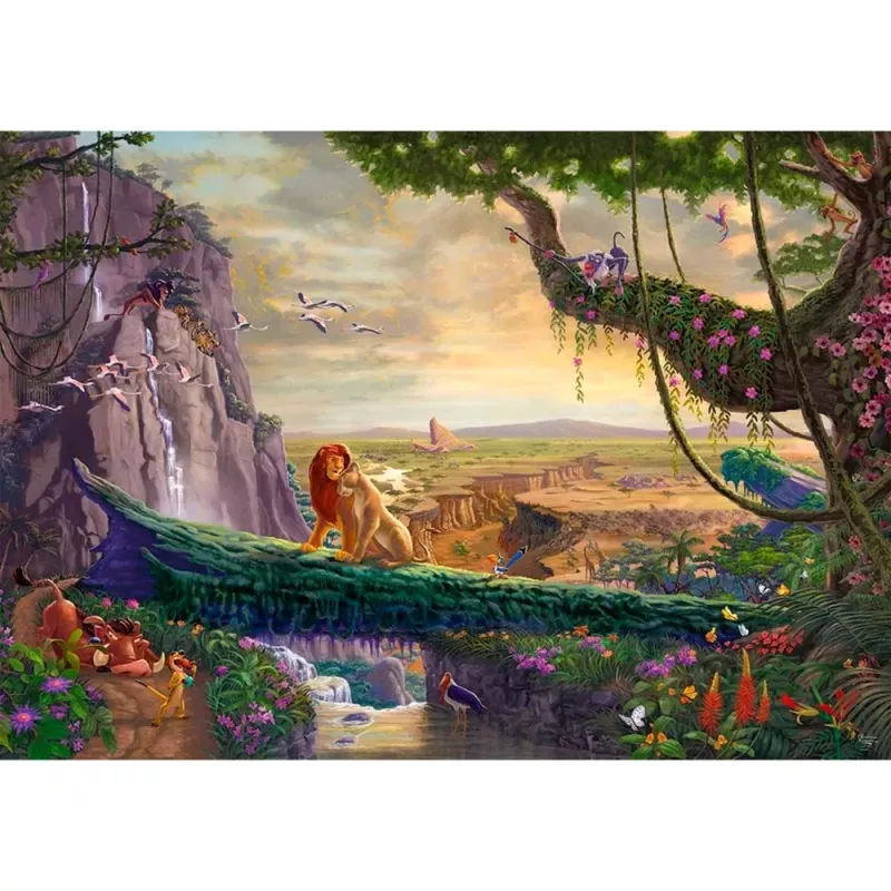 Thomas Kinkade Studios: Disney Dreams Collection - Der König der Löwen, Rückkehr zum Königsfelsen, Puzzle 6000 Teile