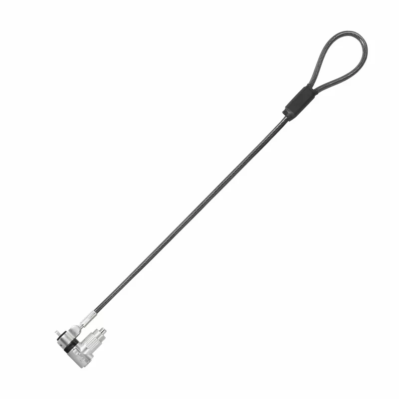 DICOTA D32068 Universal Mini Laptop-Kabelschloss, 0,3 m, 3 austauschbare Köpfe, Silber
