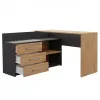 Eck-Computertisch Topeshop DANY ANT/ART KPL L-Form Spanplatte