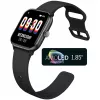 Beafon SmartWatch 201 (201_EU001BS) Smartwatch, eckig, Schwarz-Silber