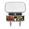 Heißluftfritteuse Ninja AF400EU Double 9,5 L 2470 W Weiß, Dreh- und Touch-Bedienelemente