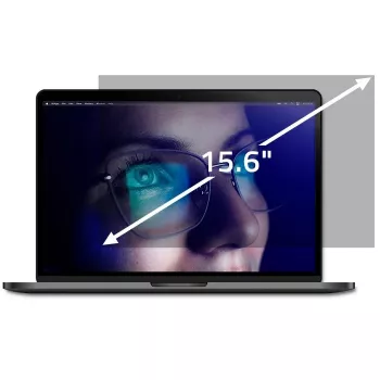 Qoltec 51052 DSGVO-Blickschutzfilter für 15,6-Zoll-Notebooks (39,6 cm), 16:9, 345,4 x 194,3 mm