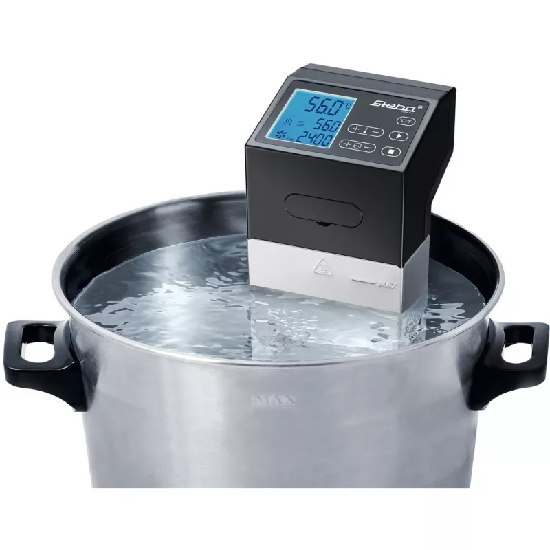 Steba SV 100 Professional Sous-Vide-Garer, 1500 W, Edelstahl/Schwarz
