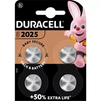 Duracell CR2025 Lithium-Knopfzelle 3 V, 4er-Pack