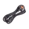 APC AP9895 Netzkabel, 16A 200-240V, C19 auf UK-Stecker BS 1363A, 2,44 m, Schwarz
