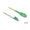 DeLOCK InfiniBand/Glasfaserkabel 3 m LC SC Gelb 83862
