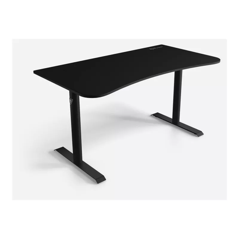 Arozzi Arena Medium Gaming-Tisch ARENA-MEDIUM-PBK, 140 x 75,5 cm, vollflächiges Mikrofaser-Mauspad, Pure Black