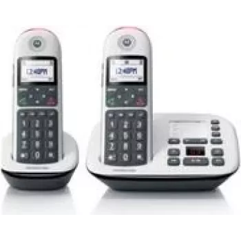 Motorola CD5012 DUO DECT Schnurlostelefon, Weiß