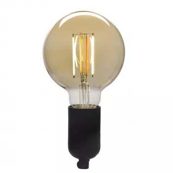 Smarte Glühbirne Denver LBF-404 Wi‑Fi Schwarz Transparent Energieklasse F
