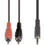 Audiokabel e+p B 113/5 5m 3,5mm 2 x RCA Schwarz