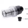 Alphacool ES Big Inline Partikelfilter 2x G1/4 IG, Schwarz/Transparent (29145)