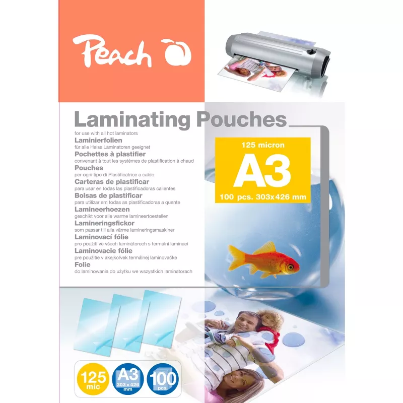 Peach PP525-01 Laminierfolientaschen 100 Stk.