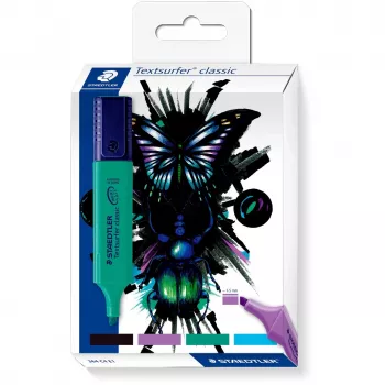 Textmarker Staedtler Textmarker classic cool & cute Design 4-teiliges Set
