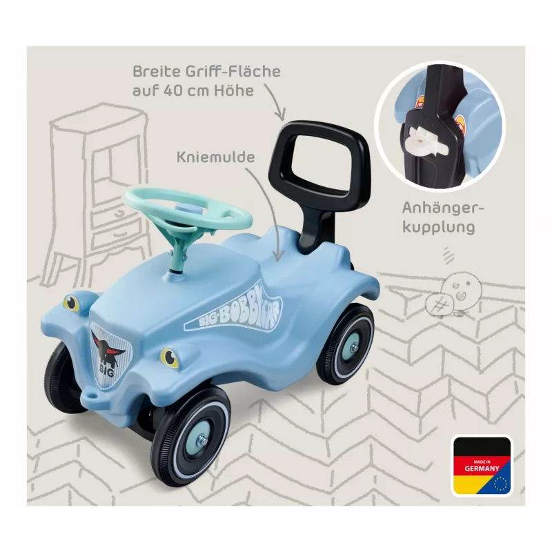 Bobby Car Classic Bundle + Walker, Rutscher Hellblau/Grün