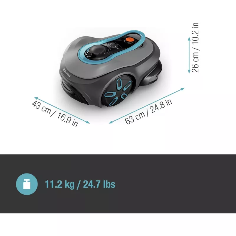 Mähroboter Gardena smart SILENO free Maximale Rasenfläche 1200 m² Schnittbreite 16 cm
