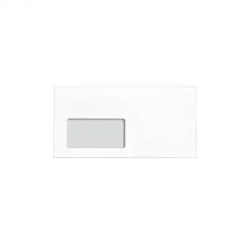 MAILmedia 80010474 Briefumschlag DIN lang (DL), mit Fenster, weiß, 80 g/m², selbstklebend