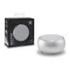 Conceptronic BEATTIE 01S kabelloser Bluetooth-Lautsprecher, 3 W, Bluetooth 3.0+HS, integriertes Mikrofon, microSD, Micro-USB, Silber