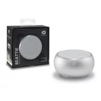 Conceptronic BEATTIE Wireless Bluetooth Lautsprecher, silber, 3 W, 150 - 20000 Hz, Drahtlos, 3.0+HS, Micro-USB, Silber