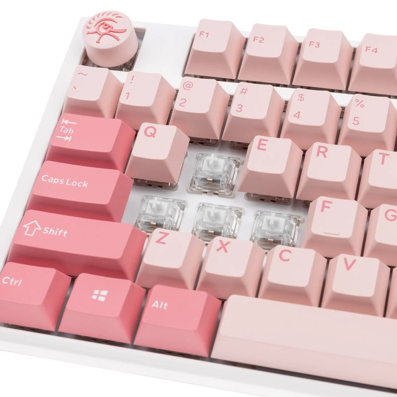 Ducky One 3 TKL Gossamer Pink Tastatur Gaming USB US Englisch Pink, Weiß