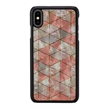 Schutzhülle iKins für iPhone XS Max — Rautenmuster, schwarz