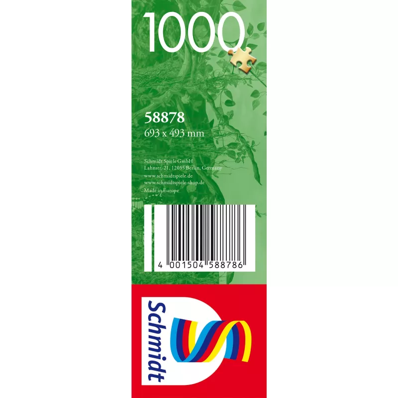 Puzzle 1000 Teile, Schmidt Spiele Märchenschloss und Waldzauber