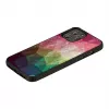 Schutzhülle iKins für Apple iPhone 12 / 12 Pro — Wasserblumen-Design, schwarz