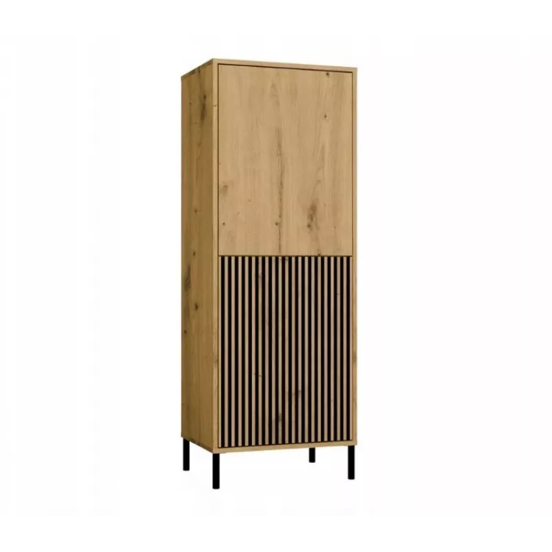 KAMARO 2DK schlank/GŁ Eiche ARTISAN DISPLAY CABINET