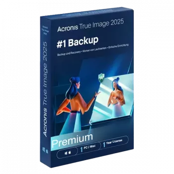 Acronis True Image | Premium + 1 TB Cloud-Speicher | 1 PC/MAC | 1 Jahr