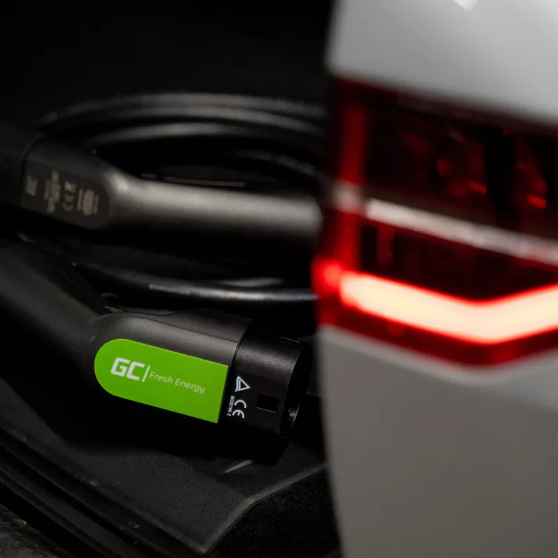 Ladekabel für Elektrofahrzeuge Green Cell EV13 Schwarz Typ 2 5m
