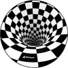 Sharkoon SKILLER SFM12 3D Vortex Gaming-Stuhlunterlage, 120 cm, Schwarz/Weiß