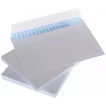 Umschläge mit Streifen C65 114x229 mm, weiß, 80 g, Karton 1000 Stk.
