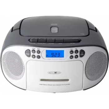 Reflexion RCR2260 tragbare CD-Boombox, Weiß/Grau