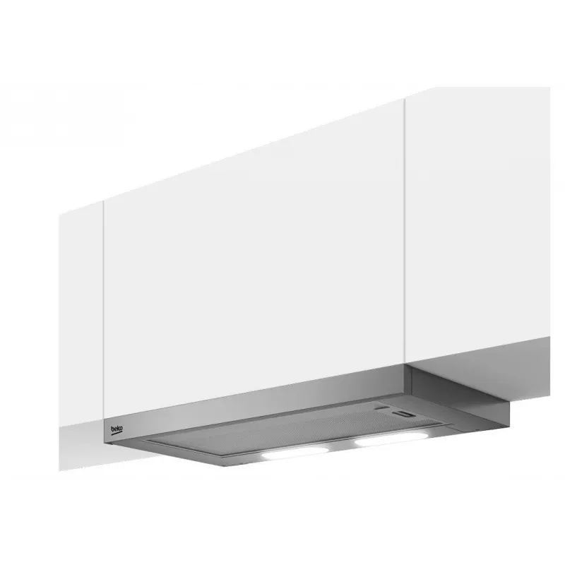 Beko HNT61210X Dunstabzugshaube Halbeinbau (Ausziehbar) Edelstahl 280 m³/h