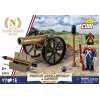 Französischer Artillerist mit Kanone Bausteinset, 97 Teile