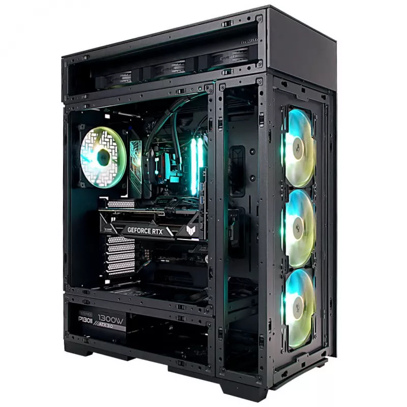 InWin Modfree Deluxe Big-Tower Hartglas - schwarz