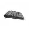 NATEC TASTATUR TROUT SLIM USB, US-LAYOUT, SCHWARZ