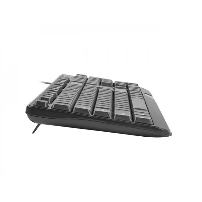 NATEC TASTATUR TROUT SLIM USB, US-LAYOUT, SCHWARZ