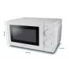 Esperanza ESTOFADO EKO011W Solo-Mikrowelle, Standgerät, 20 l, 700 W, 5 Leistungsstufen, 24,5 cm Drehteller, weiß