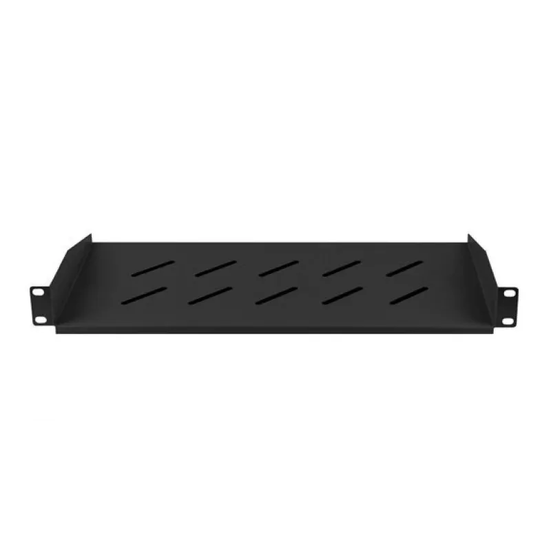 Lanberg AK-1014-B 19-Zoll-Regal 1U 483x220 mm, 25 kg, Schwarz