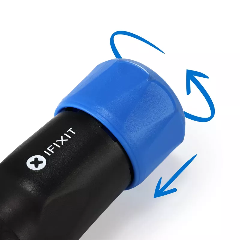 iFixit Narwhal 6-in-1 Schraubenzieher, arretierende Drehkappe, schwarz
