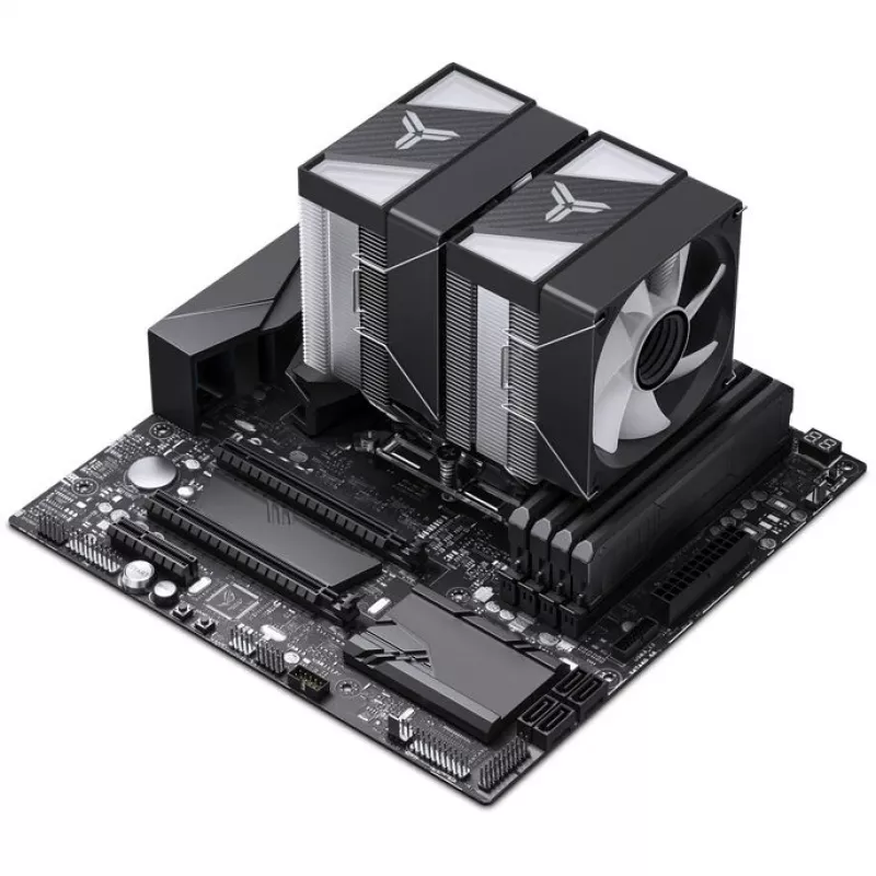 Jonsbo CR-1400 DV2 CPU-Kühler, ARGB, 2 x 92 mm, Schwarz