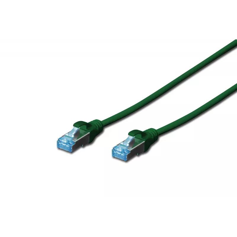 Netzwerkkabel Digitus CAT 5e SF/UTP 1m Grün RJ-45