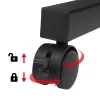 Maclean mobiler Laptoptisch, schwarz, 80x60 cm, max. 50 kg, höhenverstellbar 67-115 cm, MC-124 B