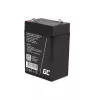 UPS-Batterie Green Cell AGM15, 6 V, 4 Ah, verschlossene Blei-Säure-Batterie (VRLA), schwarz, 680 g