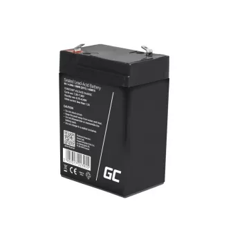 UPS-Batterie Green Cell AGM15, 6 V, 4 Ah, verschlossene Blei-Säure-Batterie (VRLA), schwarz, 680 g
