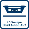 Bosch Professional 1600A01V3Z Leichtmetall-Wasserwaage, 120 cm, schmal