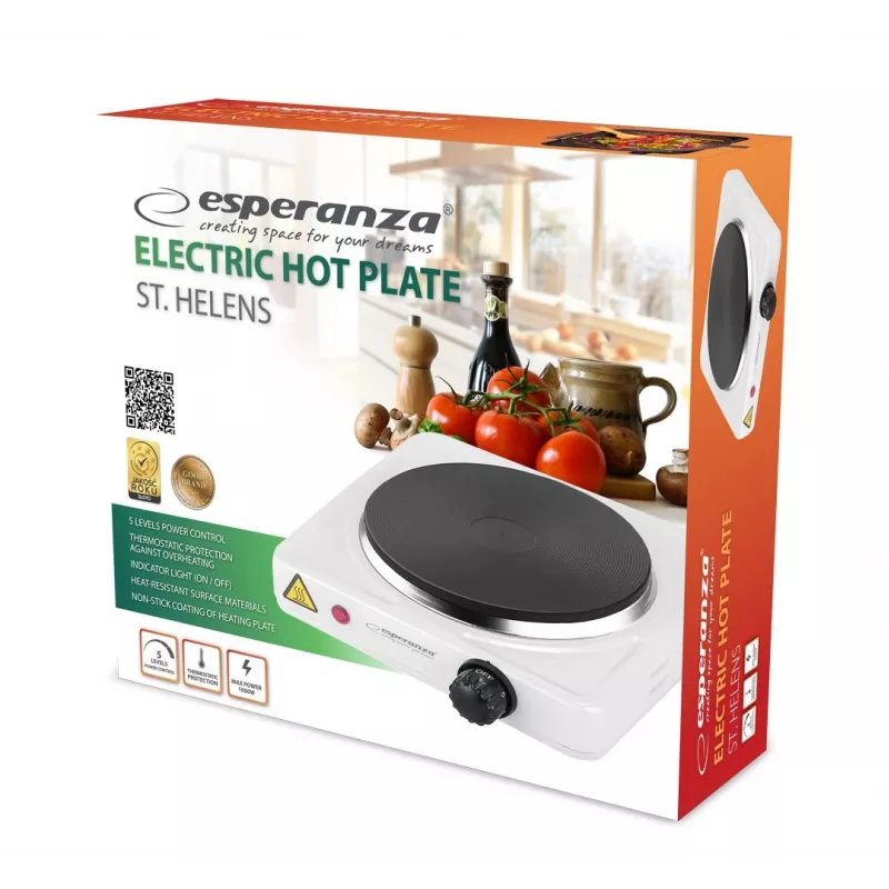 Esperanza EKH013W Weißer Elektroherd