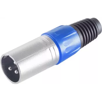 ShiverPeaks S/CONN maximum connectivity XLR-Stecker, Blau, 55002-B